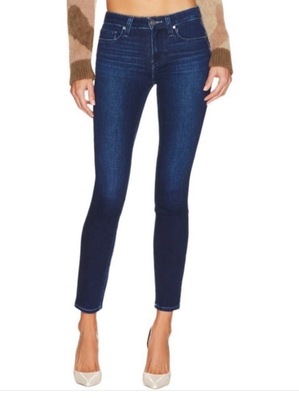 Paige Verdugo Cropped  Nottingham Size 26 Dark Denim Jeans